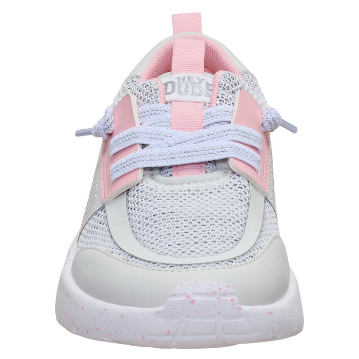 Hey Dude Kid's Sirocco Play Pink and Grey Stretch Sox