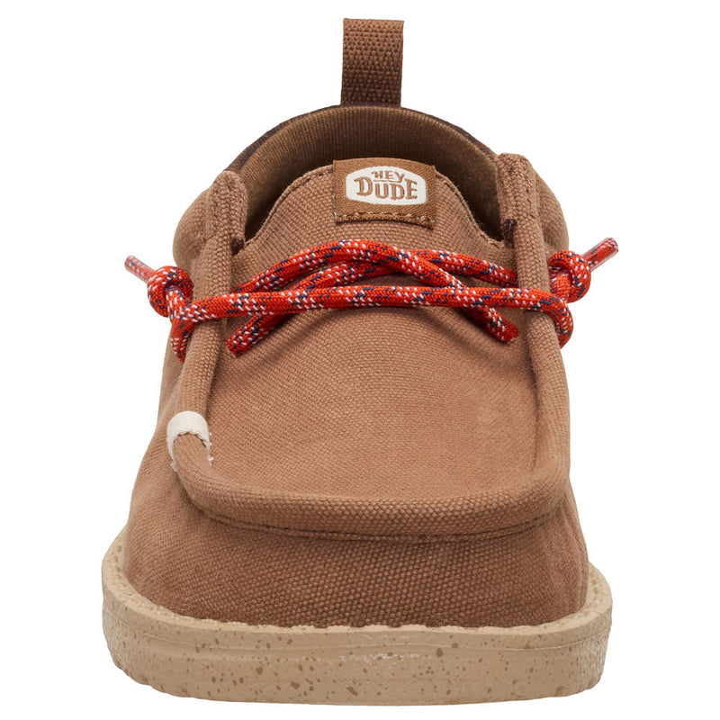 Hey Dude Kid's Wally Funk Brown Plaid Casual Shoe