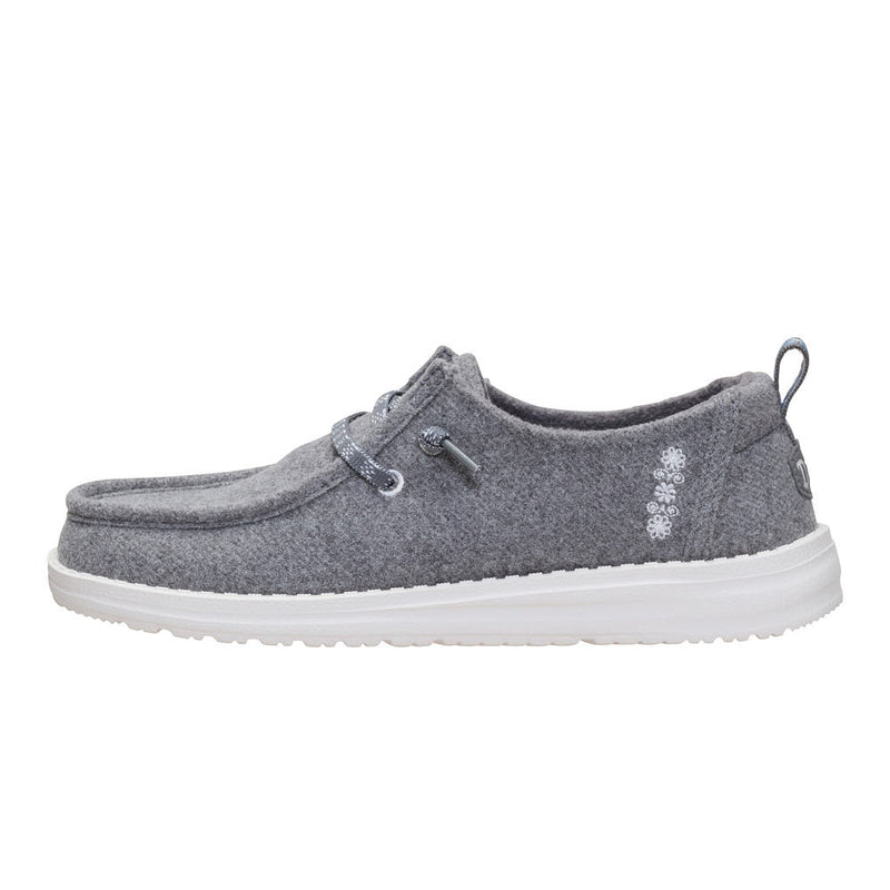 Hey Dude Women's Cozy Wool Grey Poppy Seed Casual