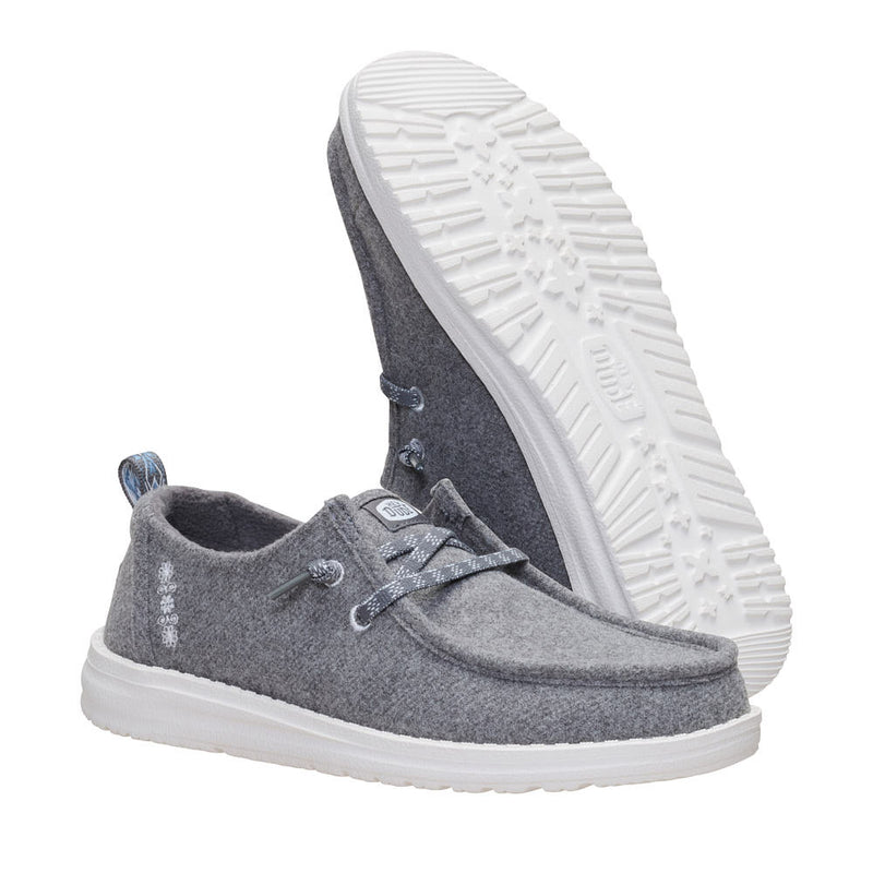 Hey Dude Women's Cozy Wool Grey Poppy Seed Casual