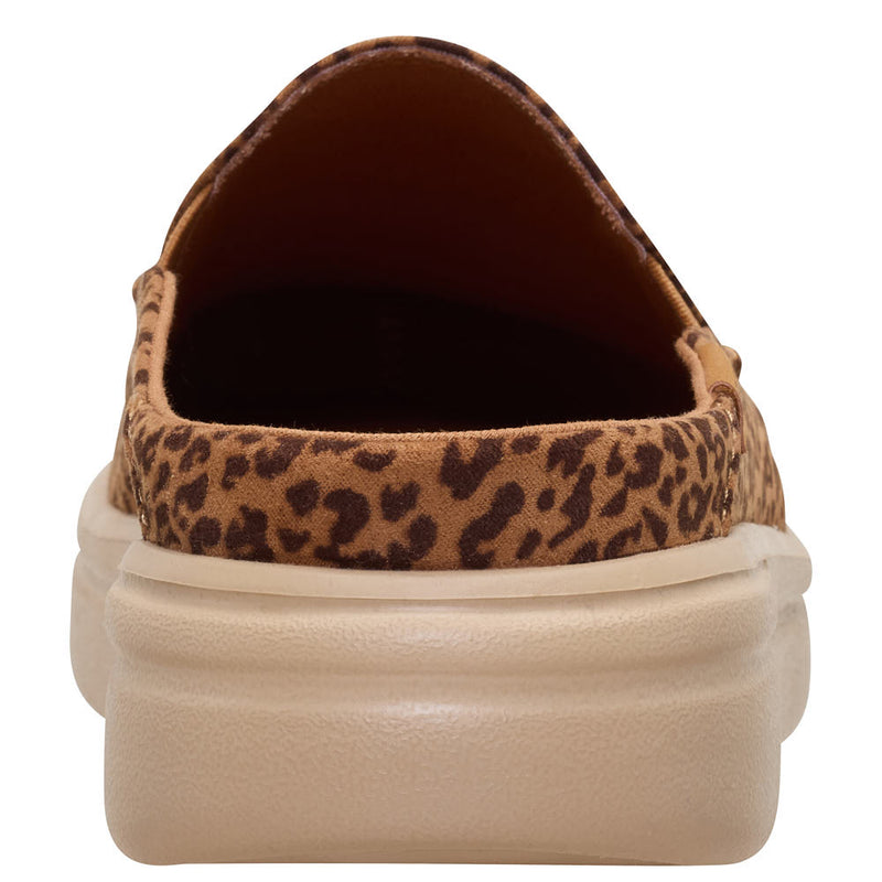 Hey Dude Women's Aspen Slip Tan Leopard Casual