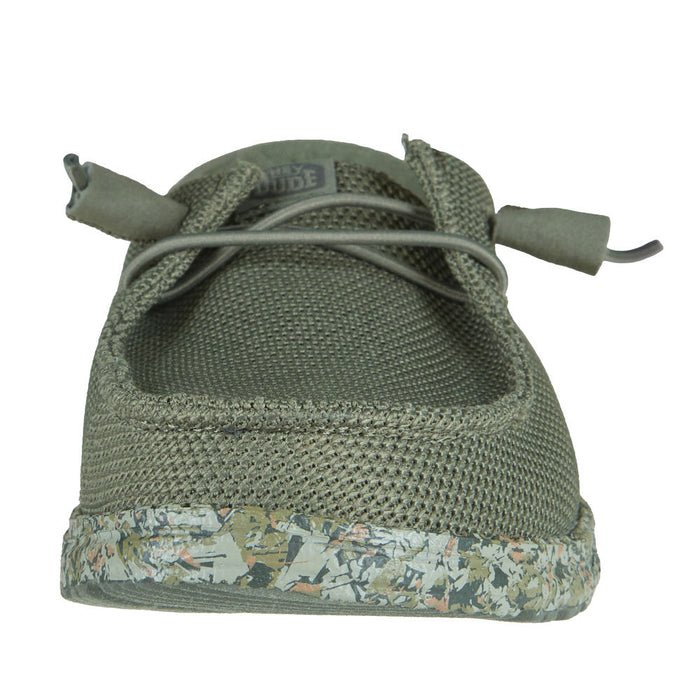 Hey Dude Women's Wendy Funk Mesh Field Camo Dark Olive Casual