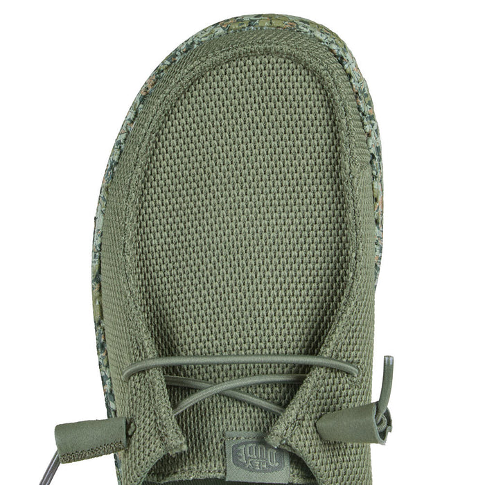 Hey Dude Women's Wendy Funk Mesh Field Camo Dark Olive Casual