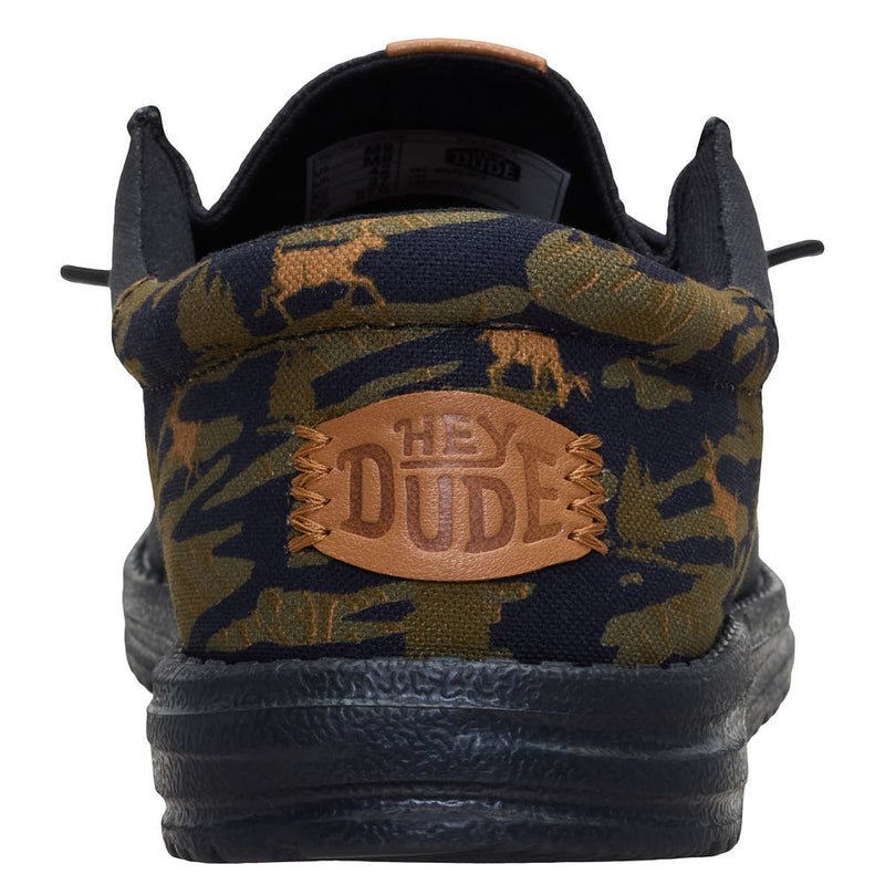 Hey Dude Men's Wally Funk Outdoor Camo Black Casual