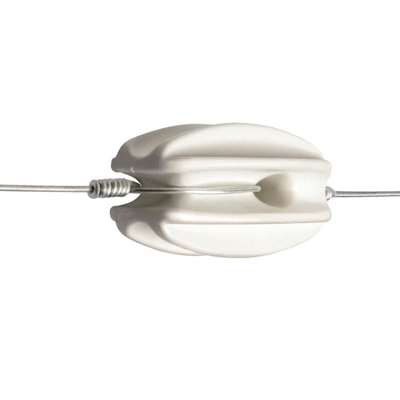 End Strainer Insulator White 5 Per Pack