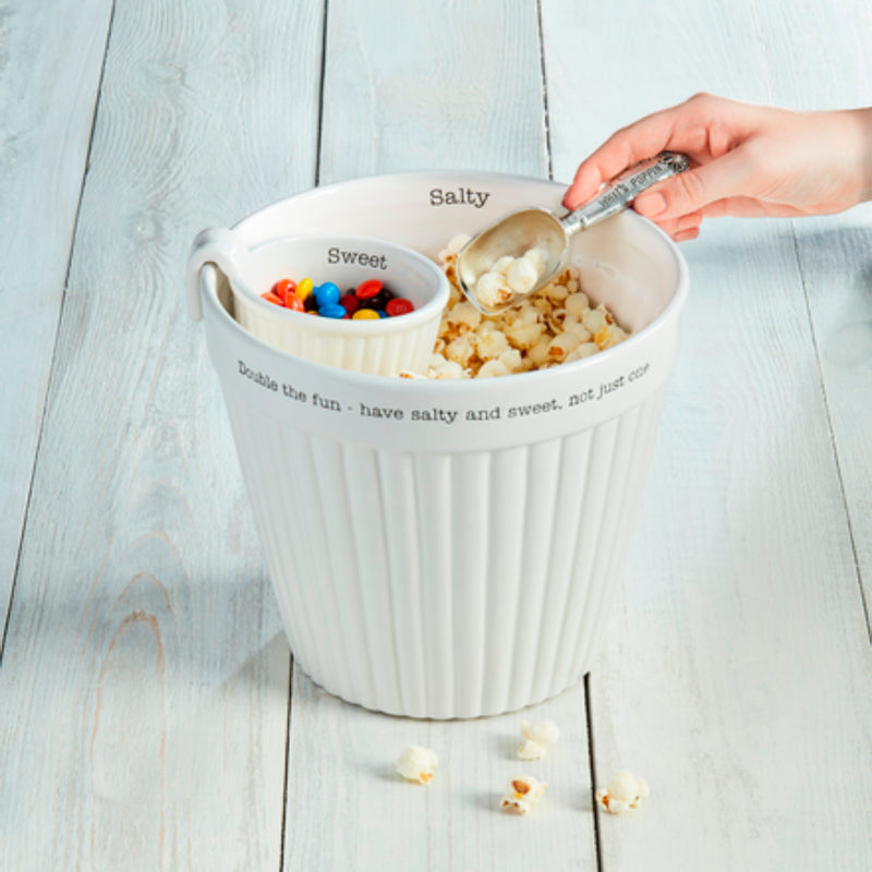 Mud Pie Popcorn and Candy Bowl Set