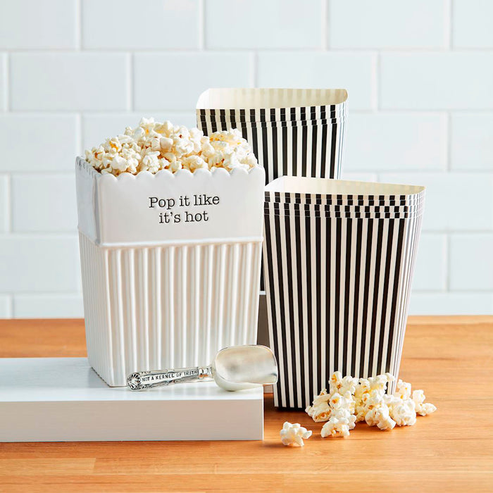 Mud Pie Popcorn Bucket & Bag Set
