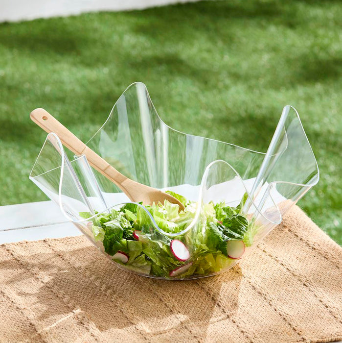 Mud Pie Acrylic Ruffle Bowl Set