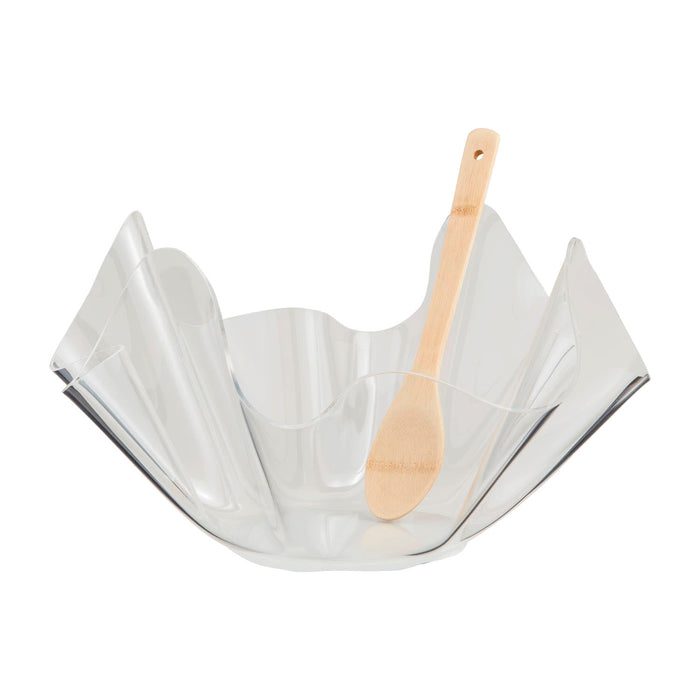 Mud Pie Acrylic Ruffle Bowl Set