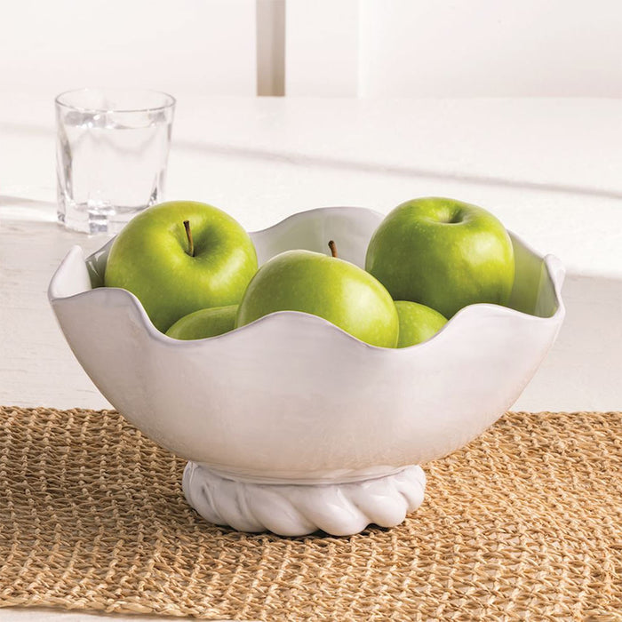 Mud Pie Twisted Base Ceramic Bowl