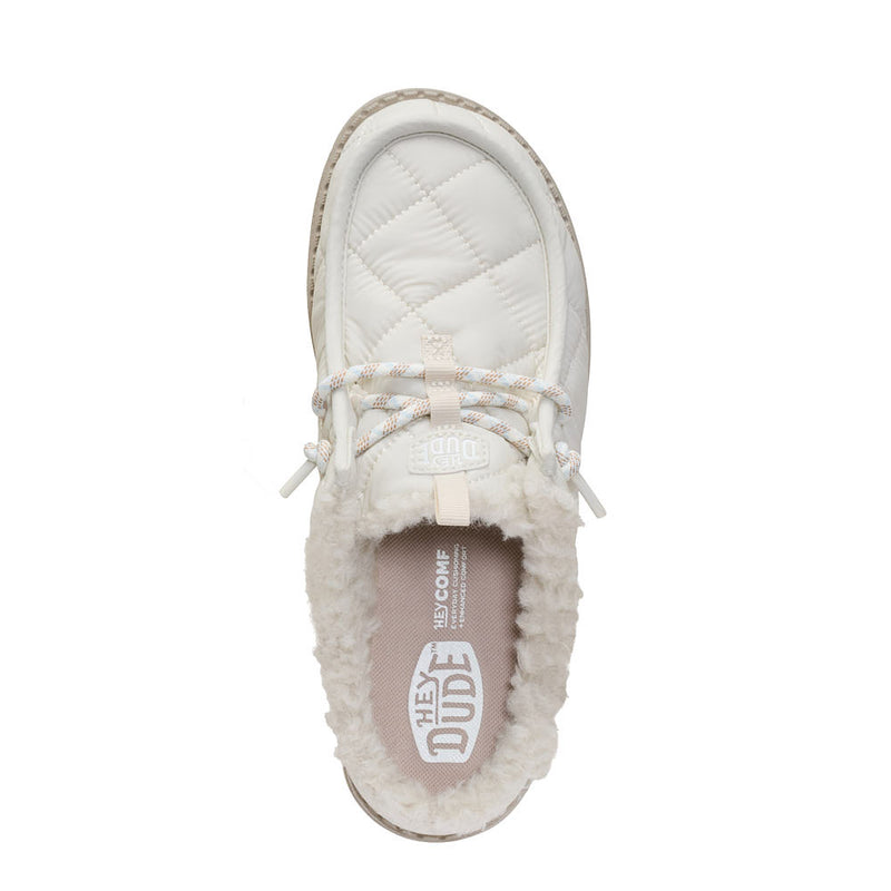 Hey Dude Women's Wendy Slip Camp Nylon Silver Birch Casual