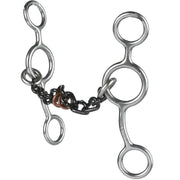 Small Chain Copper Rings Junior Cowhorse Gag Bit
