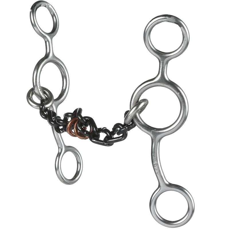 Small Chain Copper Rings Junior Cowhorse Gag Bit