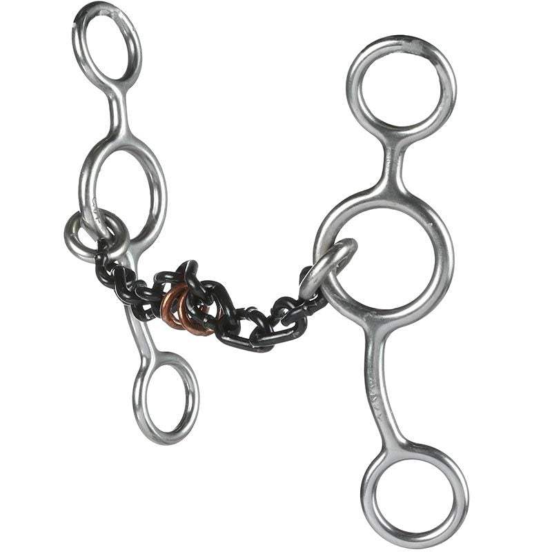 Reinsman Small Chain Copper Rings Junior Cowhorse Gag Bit