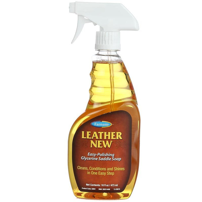  Farnam Leather New Easy-Polishing Glycerine Saddle Soap and Leather  Saddle Cleaner, Protects and Preserves Leather, Cleans, Conditions and  Polishes, 32 Oz. : Automotive