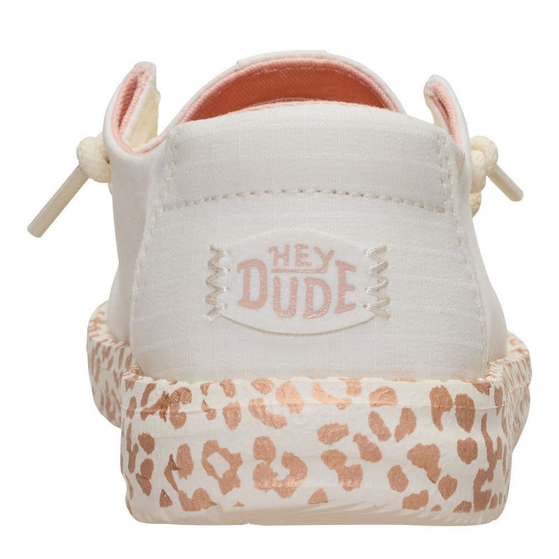 Hey Dude Youth Wendy Metallic Leo Egret and Multi