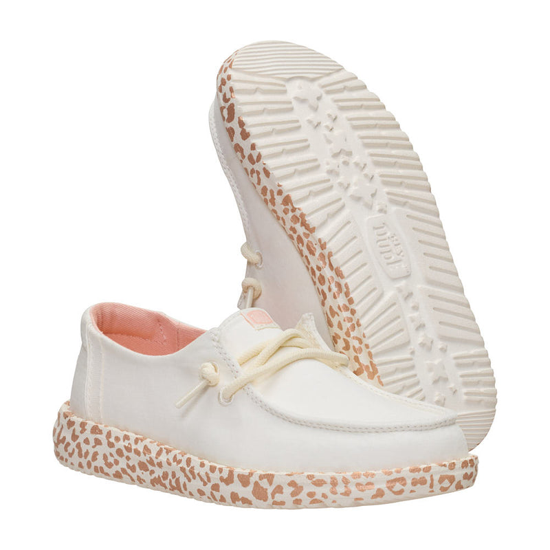 Hey Dude Youth Wendy Metallic Leo Egret and Multi