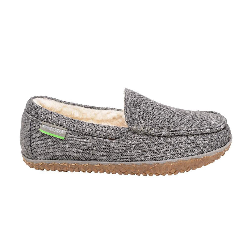 Minnetonka Women`s Minnetonka Eco Grey Slipper