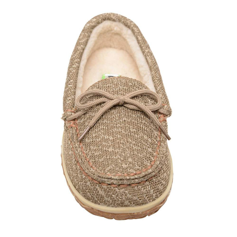 Minnetonka Women`s ECO Oak Tan Casual Slip on Shoe