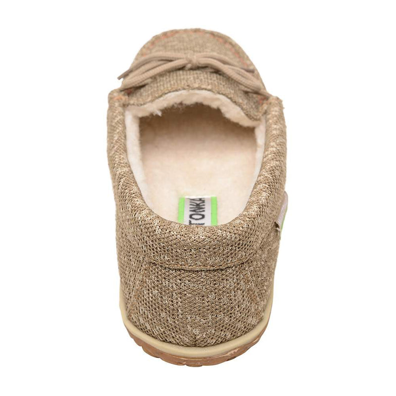 Minnetonka Women`s ECO Oak Tan Casual Slip on Shoe