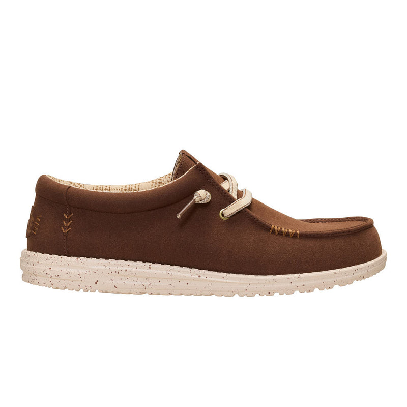 Hey Dude Men's Wally Brown Craft Suede Casual Shoe