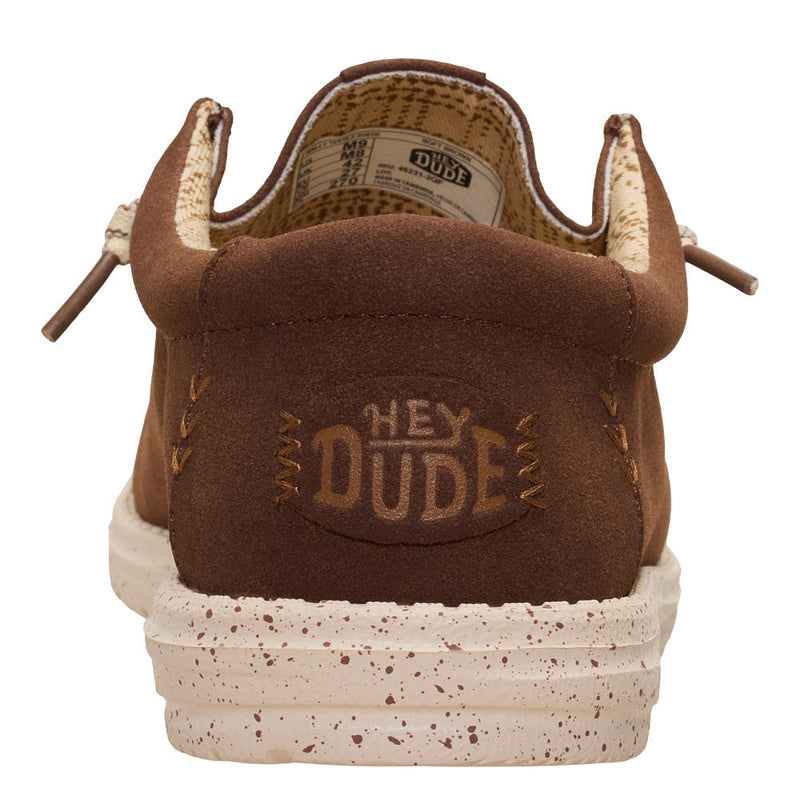 Hey Dude Men's Wally Brown Craft Suede Casual Shoe
