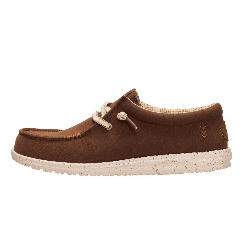Hey Dude Men's Wally Brown Craft Suede Casual Shoe