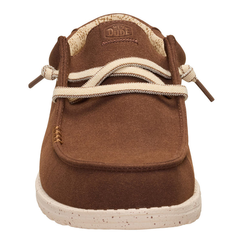 Hey Dude Men's Wally Brown Craft Suede Casual Shoe