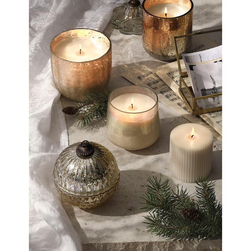Illume Winter White Baltic Glass Candle