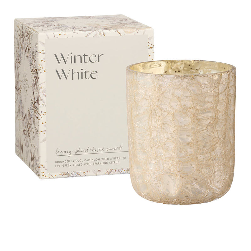 Illume Winter White Crackle Candle