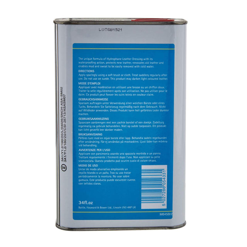 English Riding Supply Inc Hydrophane Leather Dressing 1 Liter