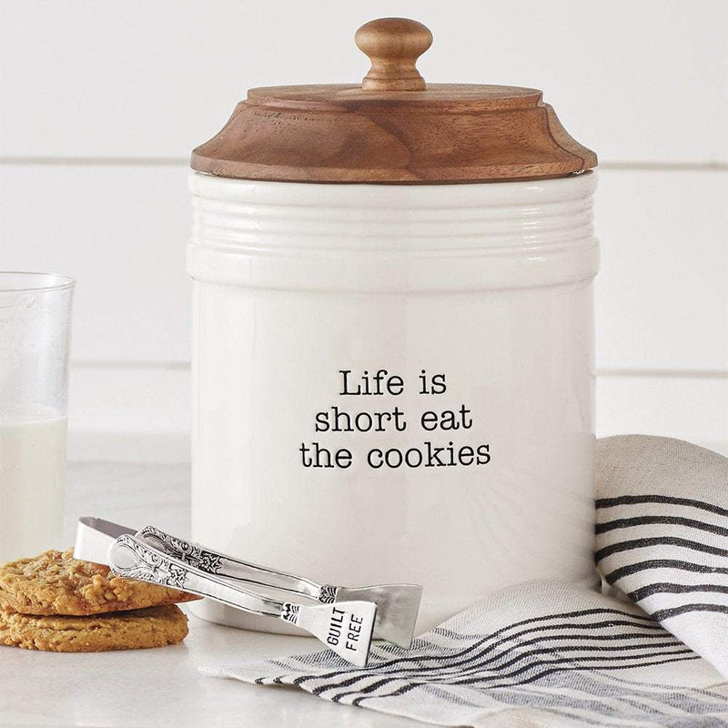 Mud Pie Life is Short Cookie Jar
