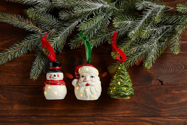 Mud Pie Snowman Classic Light Ornament