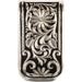 Bitterroot Silver and Black Scroll Money Clip