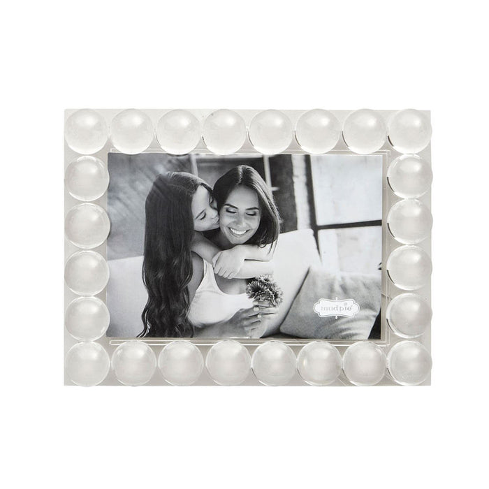 Mud Pie 4x6 Beaded Acrylic Frame