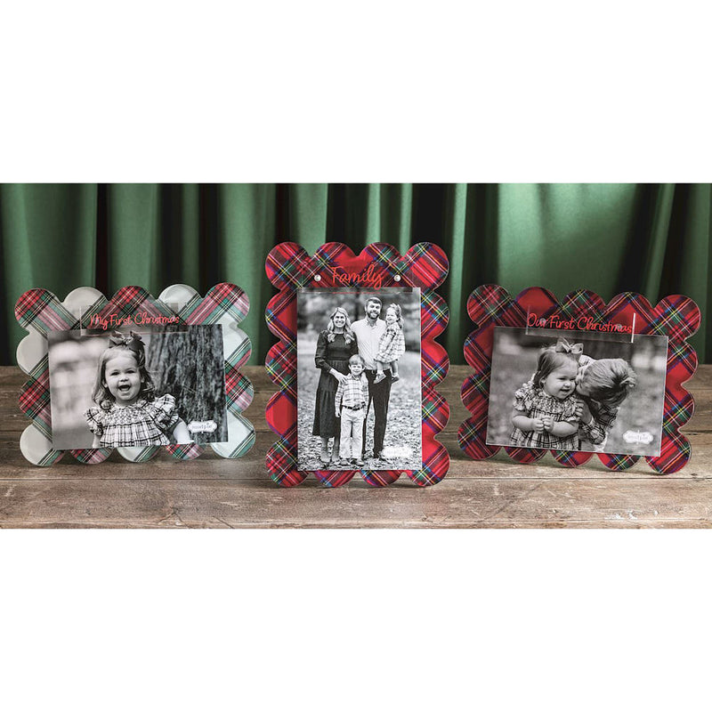 Mud Pie My First Christmas Tartan Photo Frame