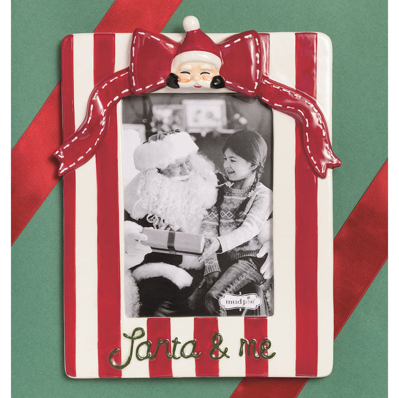 Mud Pie Santa and Me Bow Frame