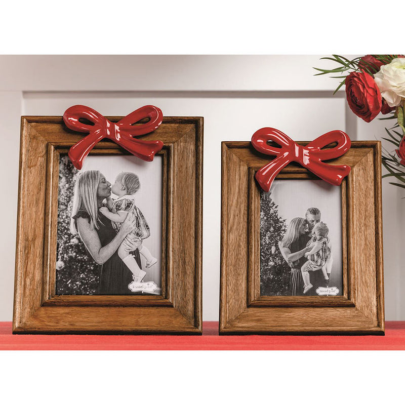 Mud Pie Large Red Bow Photo Frame