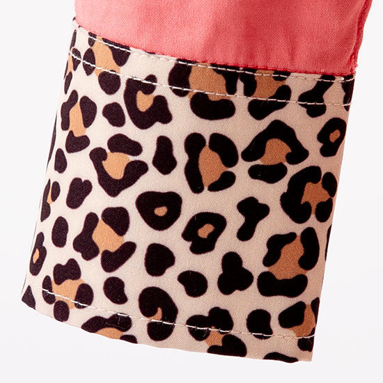 Royal  Highness Coral Cheetah Hidden Zip Show Blouse