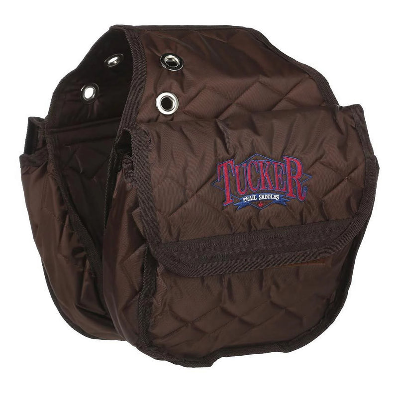 Tucker Saddle Cantle Bag Brown with Tucker Logo