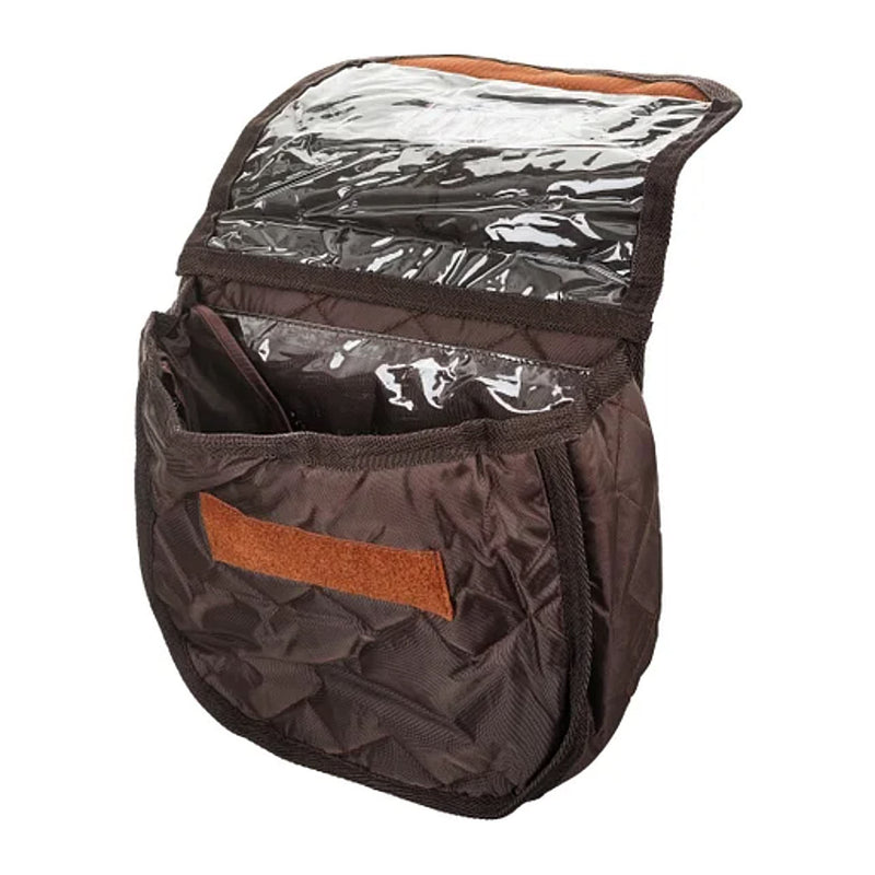 Tucker Saddle Cantle Bag Brown with Tucker Logo