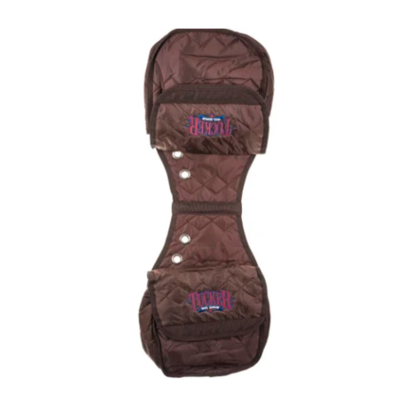 Tucker Saddle Cantle Bag Brown with Tucker Logo