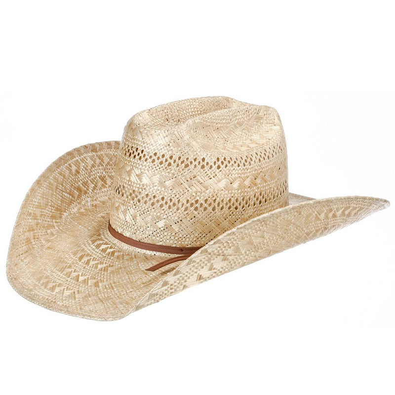 Sisal Vented Open Crown 4-1/4" Brim Straw Cowboy Hat