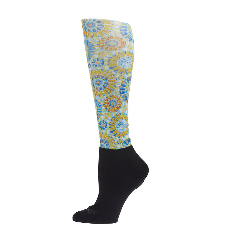Ovation Women's Footzies Sunflowers Boot Socks