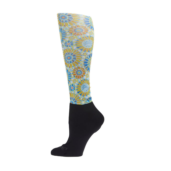 Ovation Women's Footzies Sunflowers Boot Socks
