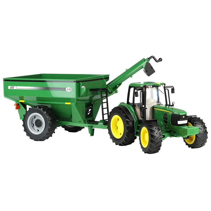 Tomy Big Farm John Deere Tractor & Gravity Grain Cart Set