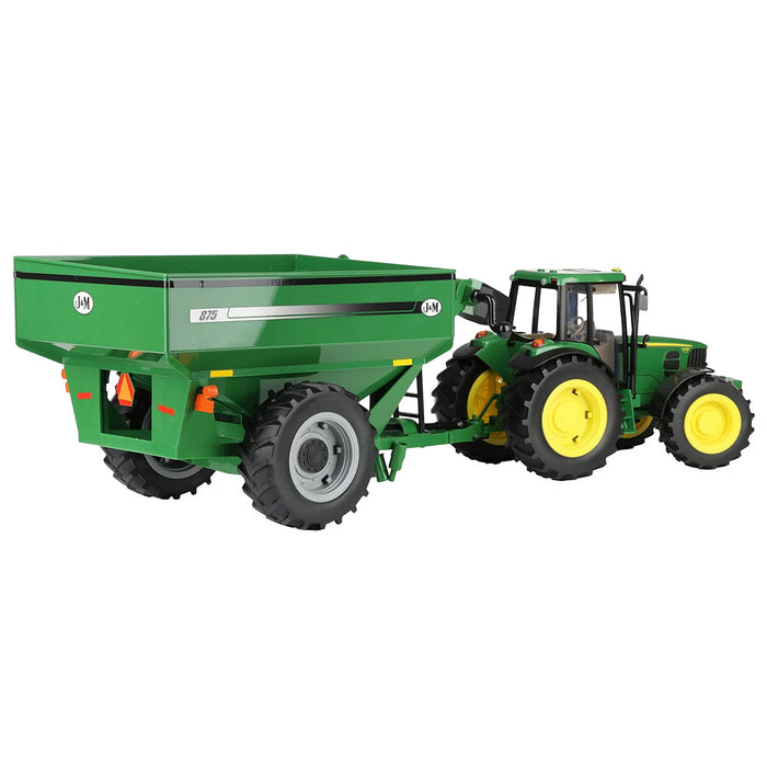 Tomy Big Farm John Deere Tractor & Gravity Grain Cart Set
