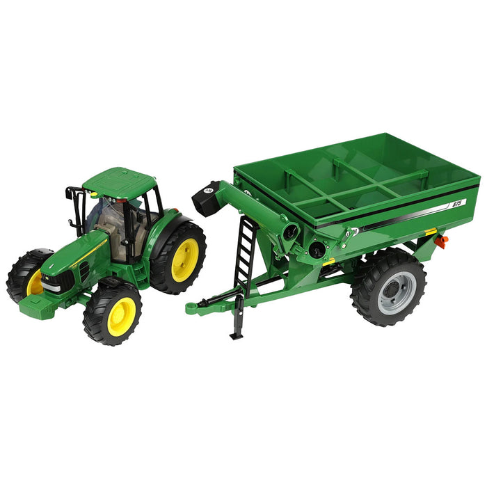 Tomy Big Farm John Deere Tractor & Gravity Grain Cart Set