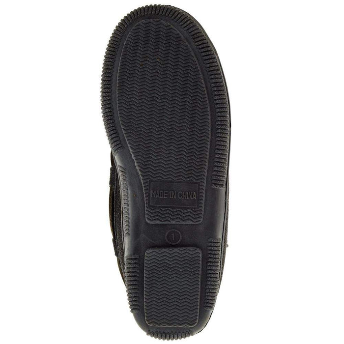 Minnetonka Kids Charcoal House Shoe