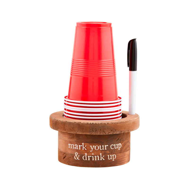 Mud Pie Disposable Cup/Marker Set